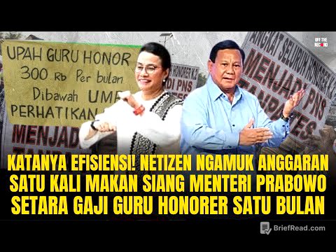OKE GAS, EFISIENSI DILIBAS! ANGGARAN 1X MAKSI MENTERI PRABOWO SETARA GAJI GURU HONORER! | OTR #939