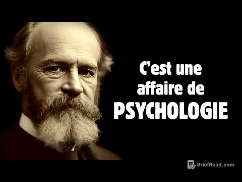 WILLIAM JAMES - Nous avons la philosophie de notre sensibilité