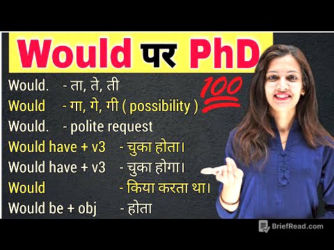 Would पर करे PhD | All of Would in Detail with Examples | Modal Verbs | English with Khushi