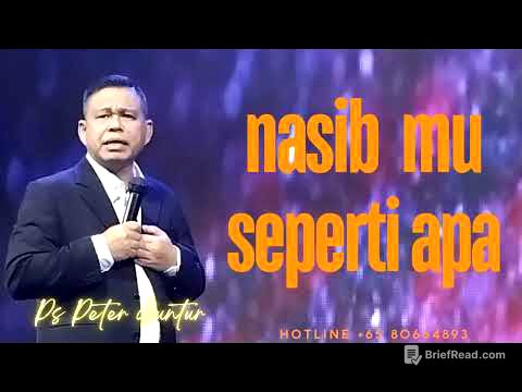 NASIB MU SEPERTI APA DAN APAKAH ADA NASIB   -  PETER GUNTUR