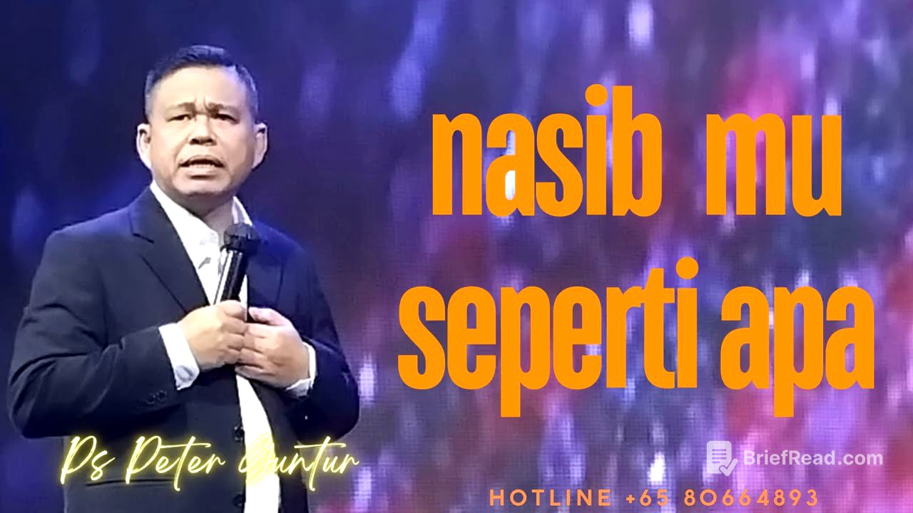 NASIB MU SEPERTI APA DAN APAKAH ADA NASIB   -  PETER GUNTUR