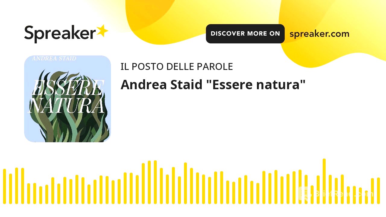 Andrea Staid "Essere natura"