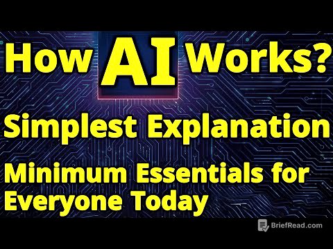 SIMPLEST Explanation of How Artificial Intelligence Works? No Jargon | What is AI? #aiexplained
