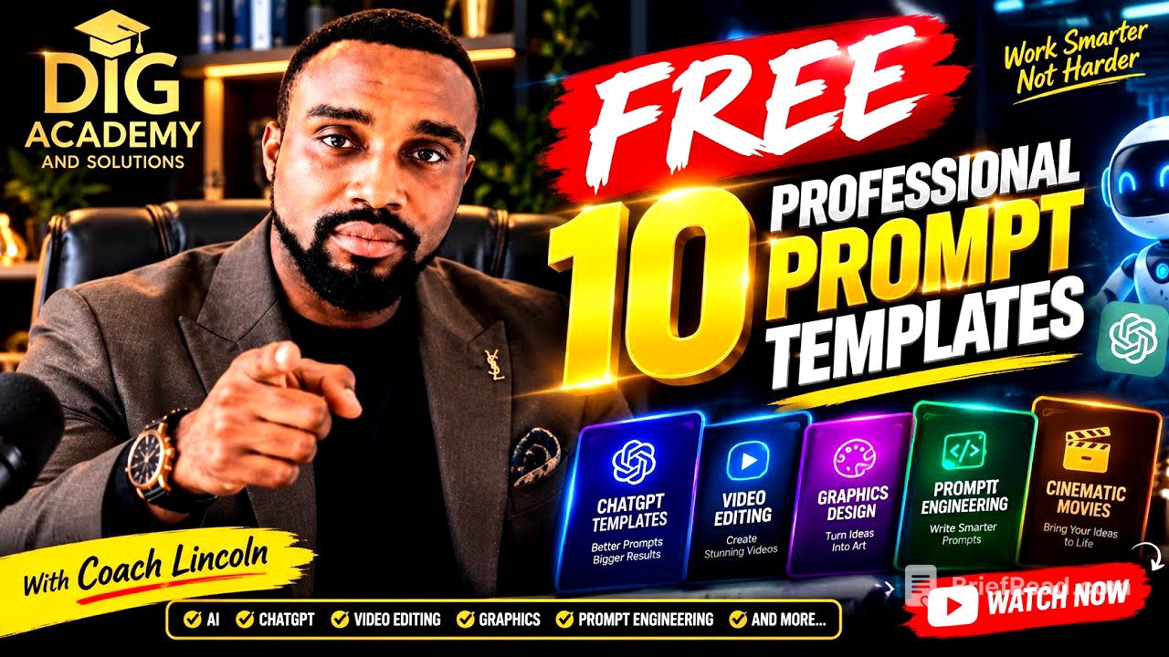 FREE 10 Professional AI Prompt Templates 🔥 | Create Stunning Content #youtubeshortsvideo 