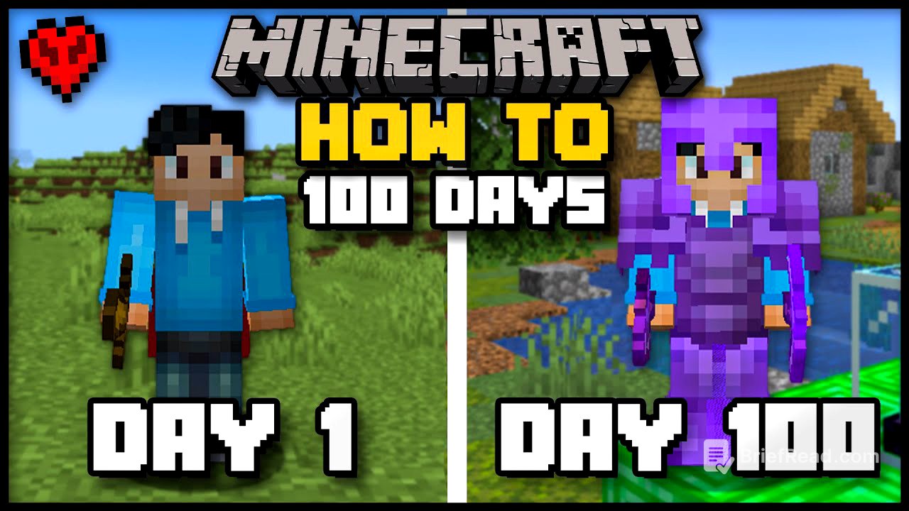 HOW TO Survive Your First 100 Days In Hardcore Minecraft