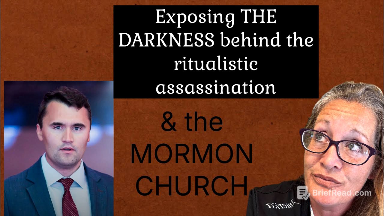 NEW INFO ON CHARLIE KIRK: HE WAS SACRIFICED Masons, Mormons & Jesuits 