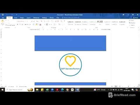 SAP SuccessFactors Employee Central Day 1