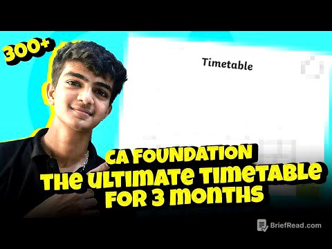 CA FOUNDATION MAY'26 TIMETABLE‼️ PREPARATION BOOSTER🔥 