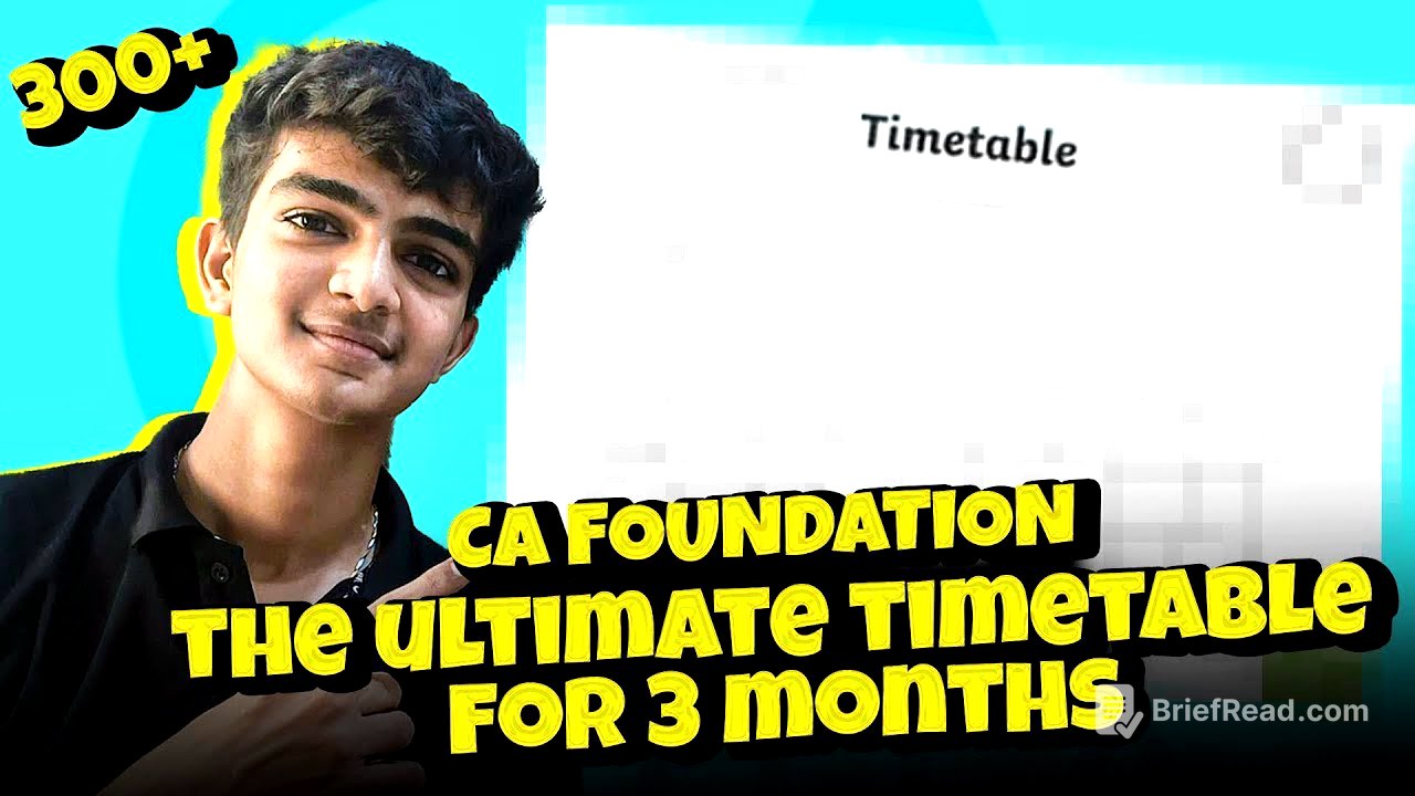 CA FOUNDATION MAY'26 TIMETABLE‼️ PREPARATION BOOSTER🔥 