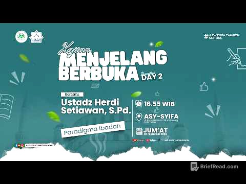Kajian Menjelang Berbuka: "Paradigma Ibadah" Bersama Ustadz Herdi Setiawan, S.Pd.