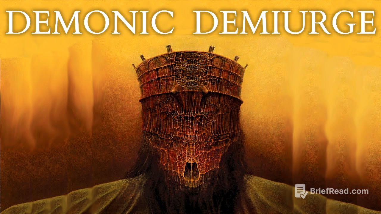 What is the Demiurge - Pt 1 - How the God Yahweh Became a Demon