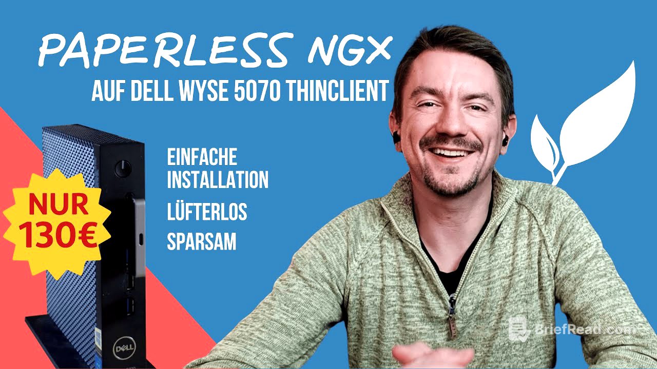 DIY Paperless NGX Server für 130€ - einfache Installation, leise & sparsam
