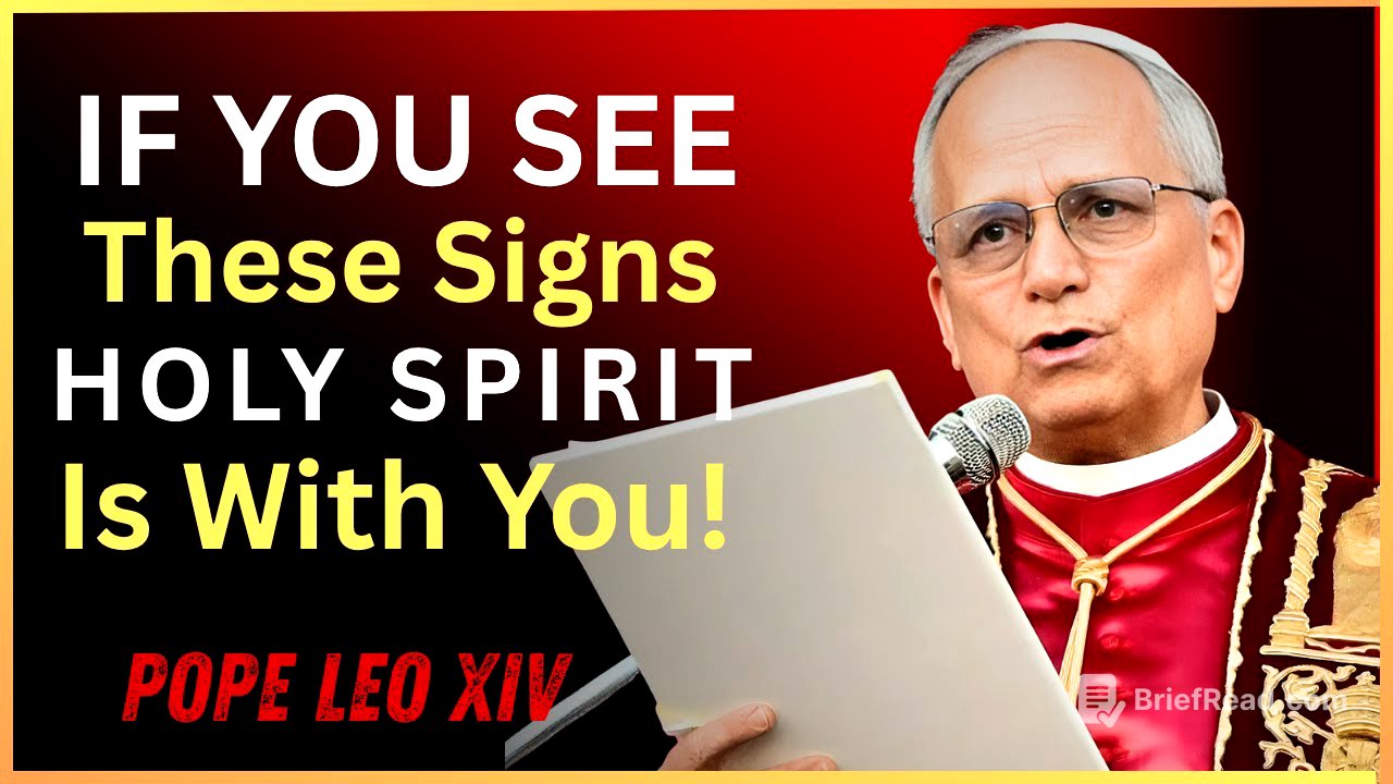 How To Know If The Holy Spirit Is In Your Life | Pope Leo XIV