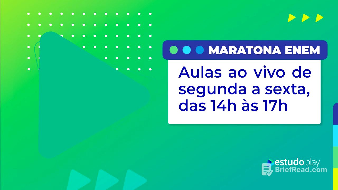 Maratona Enem - Segunda-feira: Linguagens/Redação