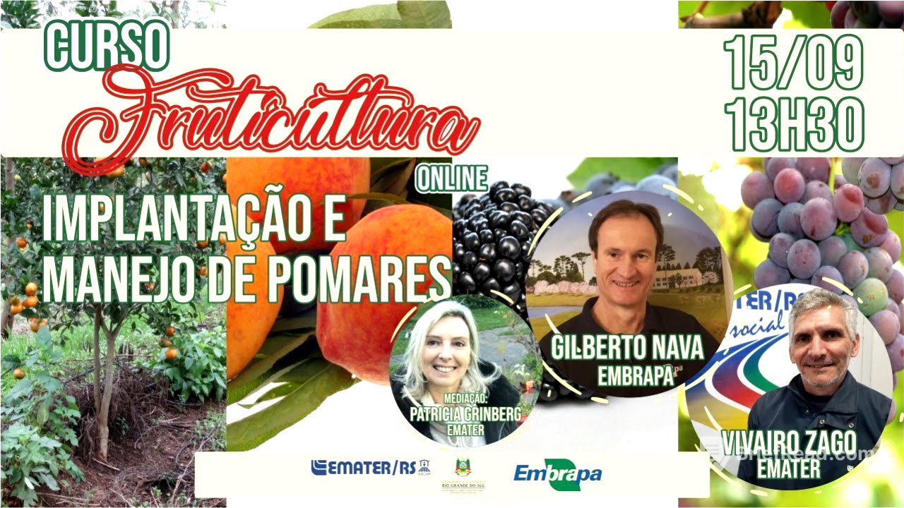 Curso de Fruticultura - Implantação e Manejo de Pomares