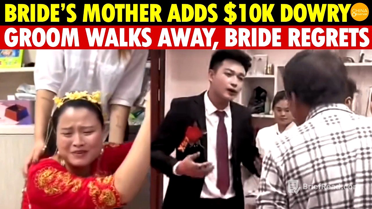Chinese Wedding Chaos: Bride’s Mother Adds $10K At The Last Minute, Groom Walks Away, Bride Regrets