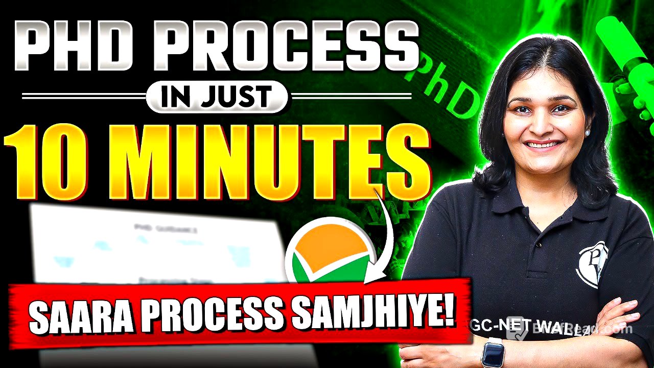 PhD step by step | Full PhD Process in just 10 minutes | Steps in PhD from Admission to Degree | PW