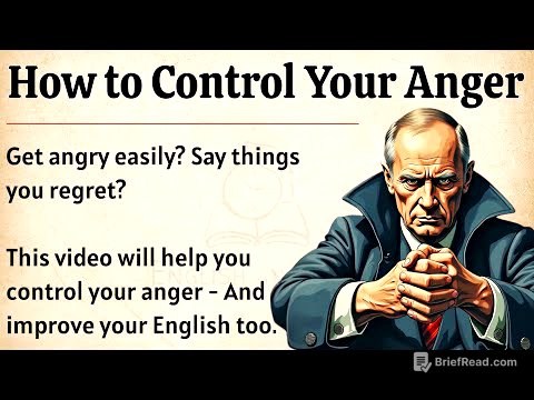 How to Control Your Anger || Graded Reader || Improve Your English ✅️