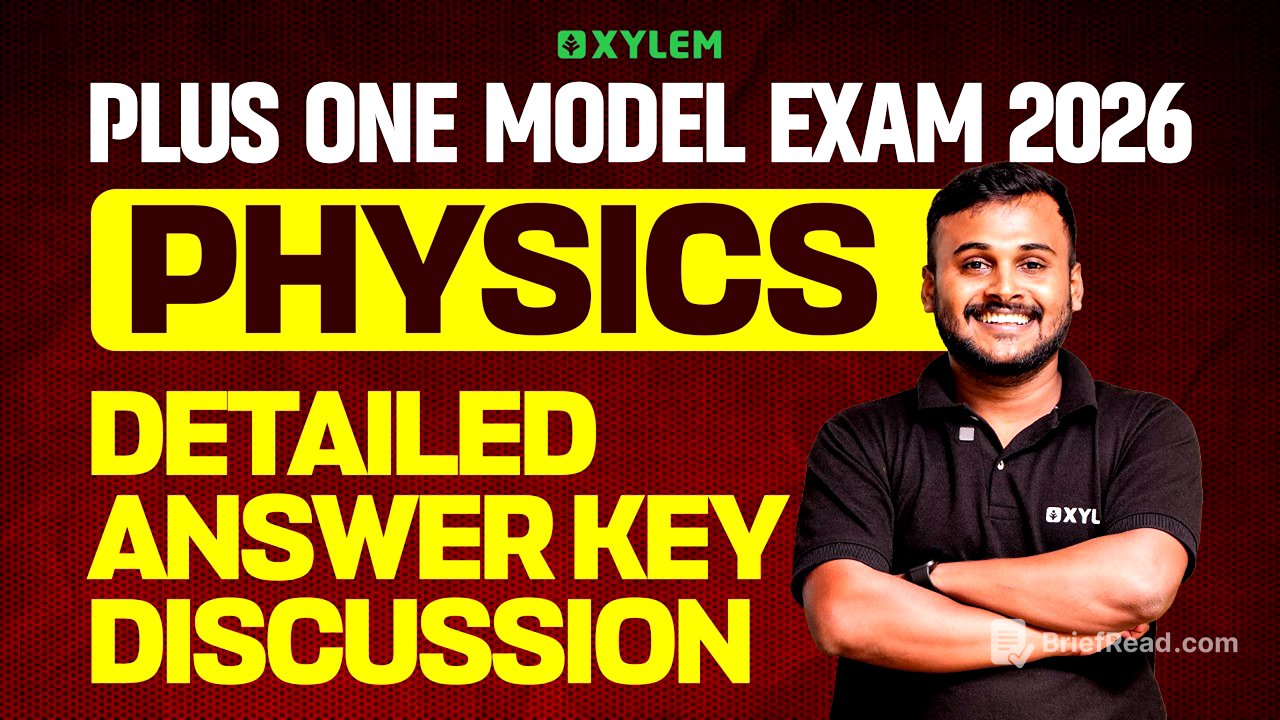 Plus One Model Exam Physics | Detailed Answer Key Discussion  | Xylem Plus One