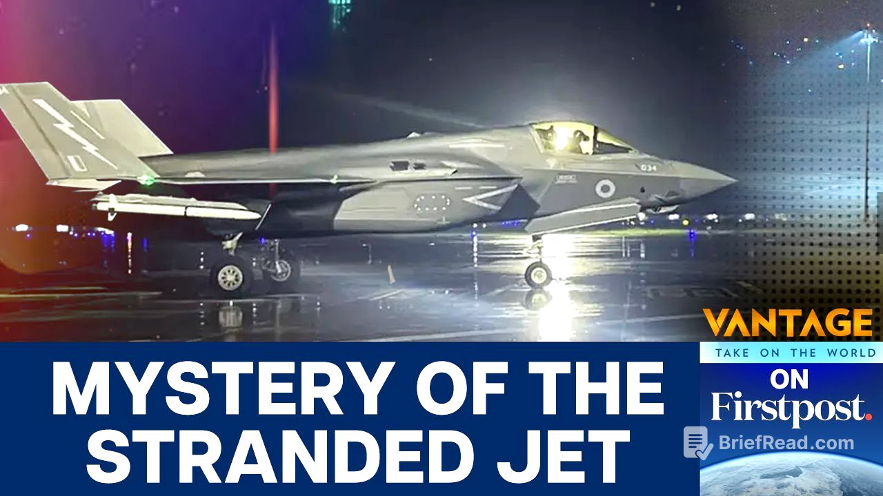 British F-35 Fighter Jet Stuck in Kerala for 6 Days. Here's Why | Vantage on Firstpost