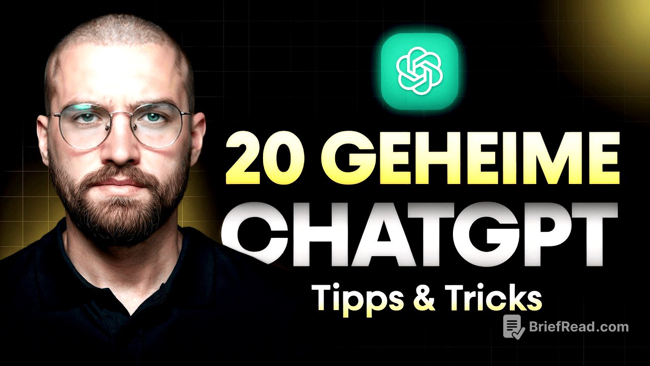 20 unglaubliche ChatGPT-Tipps, die FAST NIEMAND nutzt! (Vom Anfänger zum Profi)