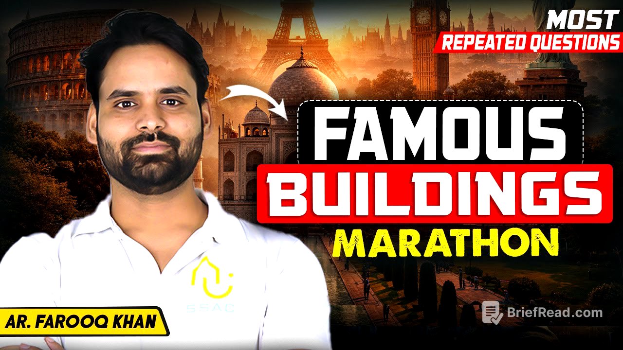 FAMOUS BUILDINGS YOU CAN’T MISS | JEE B.Arch Paper 2 + NATA | MARATHON