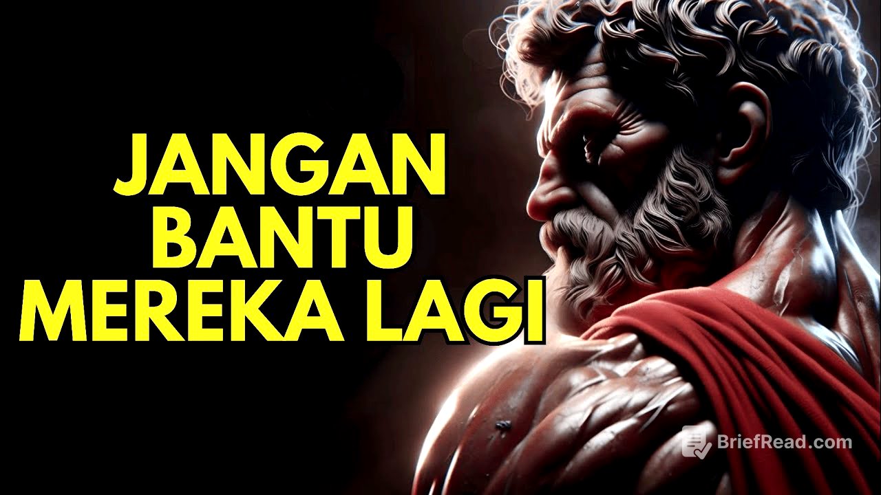 Tetapkan Batas, Menjauh dan Tolak Membantu 12 Tipe Orang ini | Filsafat Stoikisme