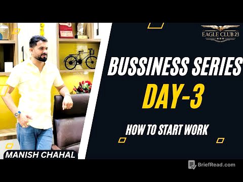 HOW TO SATRT WORK BY MANISH CHAHAL