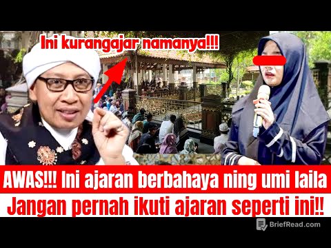 Awas!! Ini ajaran berbahaya ning umi laila! Jangan pernah ikuti ajaran seperti ini!!