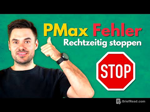 Performance Max Fehler: Die Kampagne zu lange mit schlechten Statistiken laufen lassen