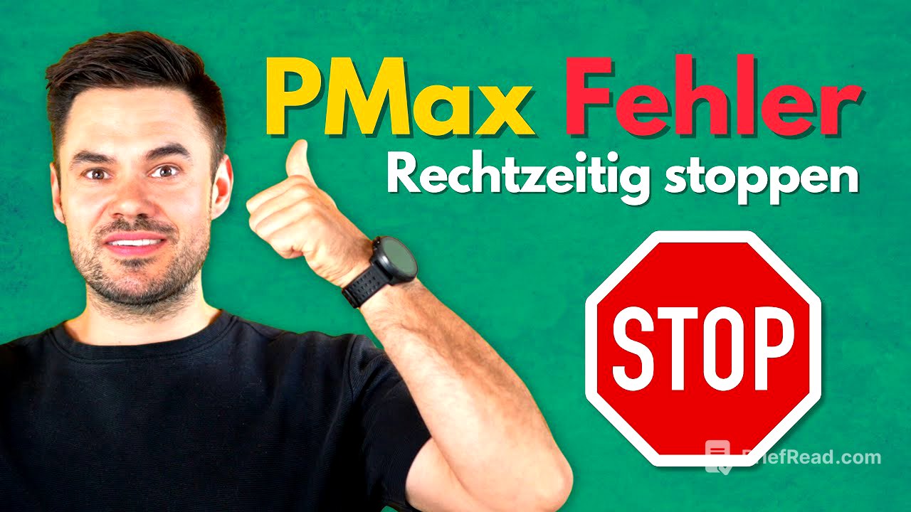 Performance Max Fehler: Die Kampagne zu lange mit schlechten Statistiken laufen lassen