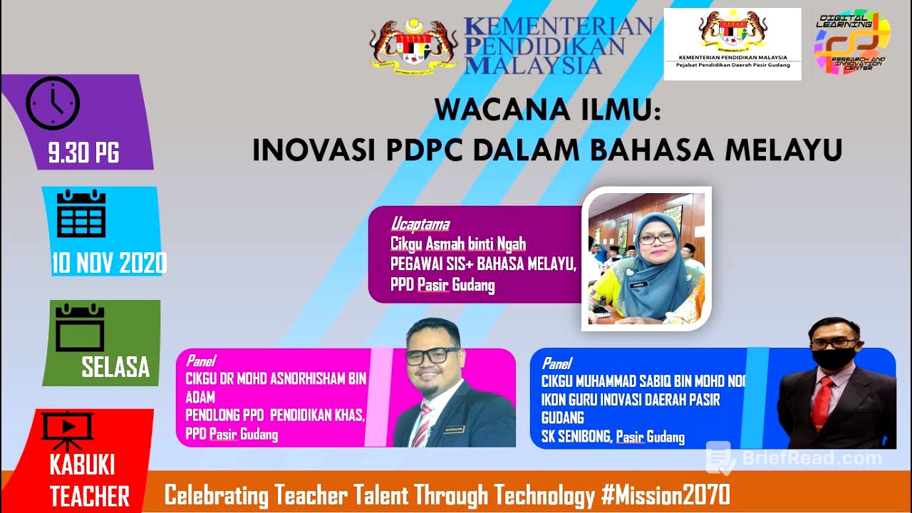 WACANA ILMU : INOVASI PDPC DALAM BAHASA MELAYU