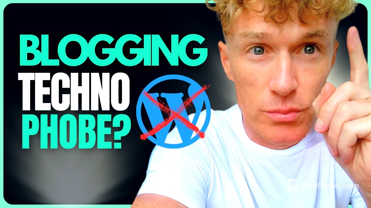 No WordPress here... For New Bloggers Who Hate Tech!