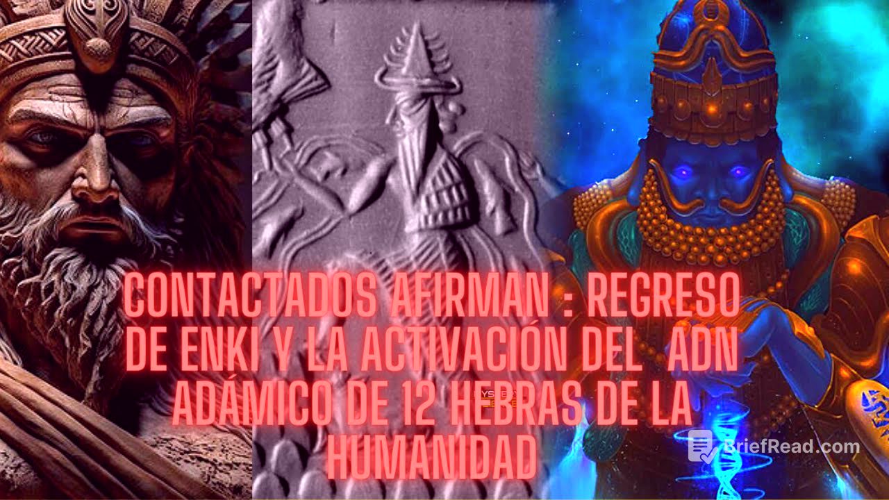 CONTACTADOS AFIRMAN : regreso de Enki y la activación del  ADN adámico de 12 hebras de la humanidad
