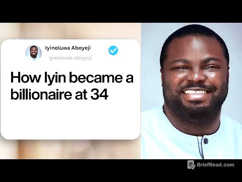 How Iyin became a billionaire at 34 | Iyinoluwa Aboyeji