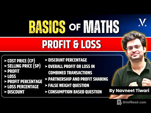 Basics of Maths | Complete Profit and Loss | Viral Maths by Navneet Sir