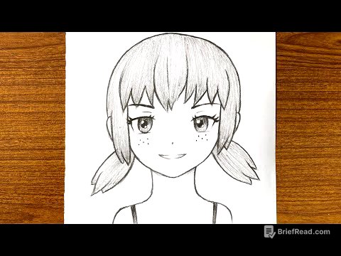How to draw an anime character girl step by step easy / Easy anime drawing /Anime girl face tutorial