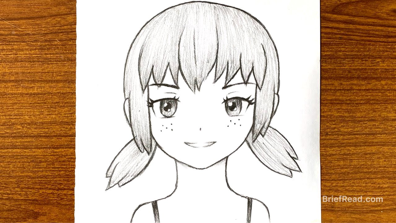 How to draw an anime character girl step by step easy / Easy anime drawing /Anime girl face tutorial