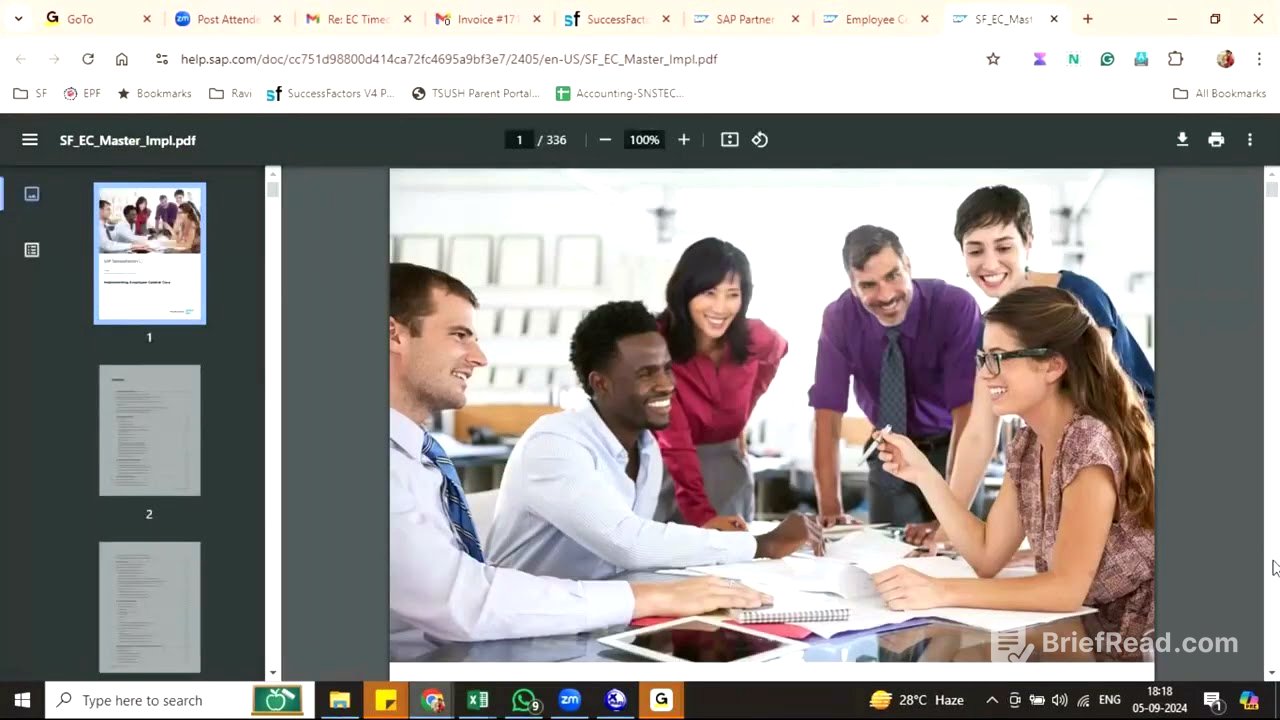 SAP SuccessFactors Employee Central Day 4
