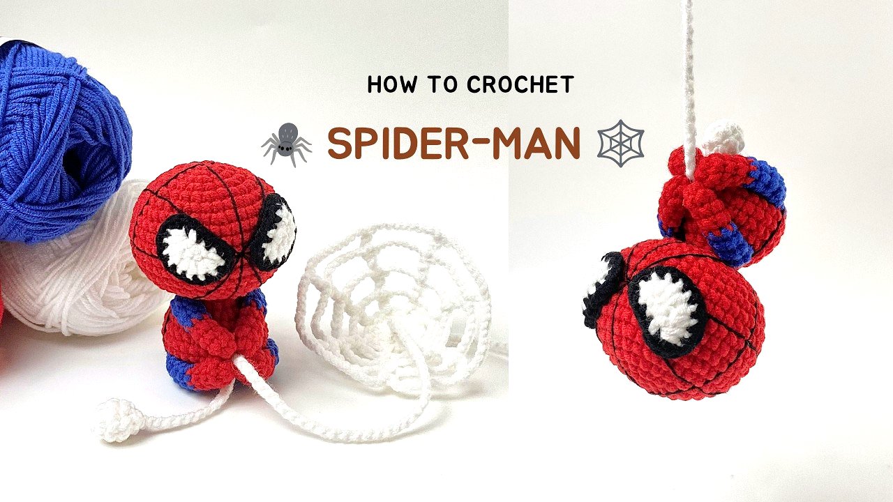 How to Crochet Spider-Man 🕷️🕸️ | Easy Amigurumi Tutorial