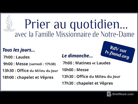 Matines et laudes du dimanche 17 août 2025