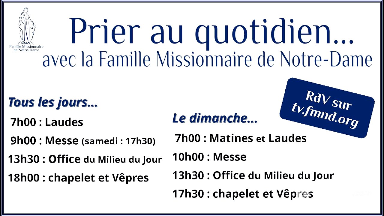 Matines et laudes du dimanche 17 août 2025