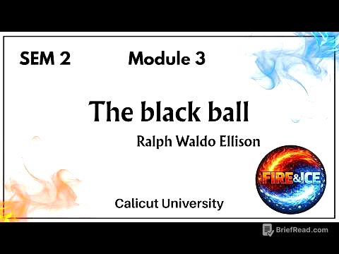 The Black Ball by Ralph Ellison/Module 3/Sem 2/Calicut Uni/English+ Malayalam/Humanities/other BA