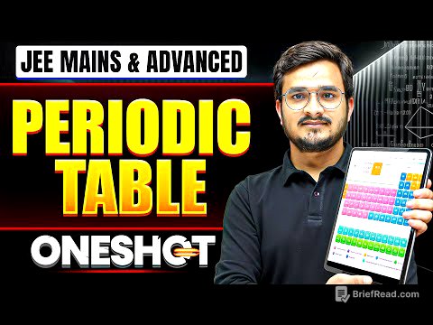 Manzil 2026: PERIODIC TABLE in One Shot: All Concepts & PYQs Covered | JEE Main & Advanced