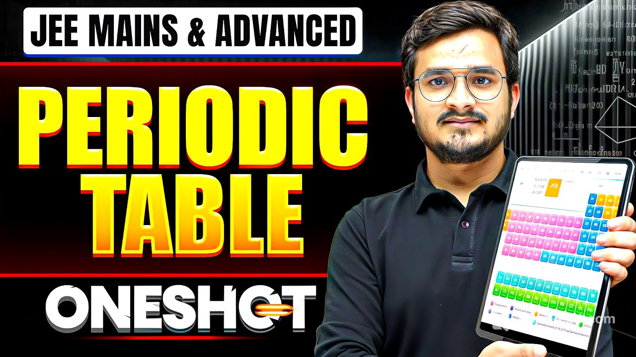 Manzil 2026: PERIODIC TABLE in One Shot: All Concepts & PYQs Covered | JEE Main & Advanced