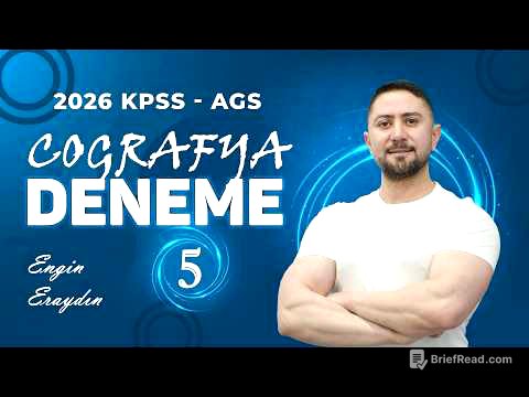 5) 2026 KPSS - AGS ENGİN ERAYDIN COĞRAFYA DENEME 5