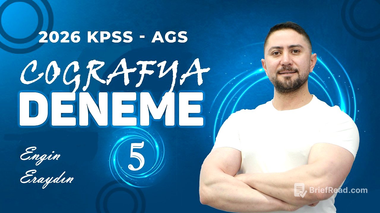 5) 2026 KPSS - AGS ENGİN ERAYDIN COĞRAFYA DENEME 5