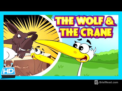 The Wolf and The Crane Story | Kids Short Story