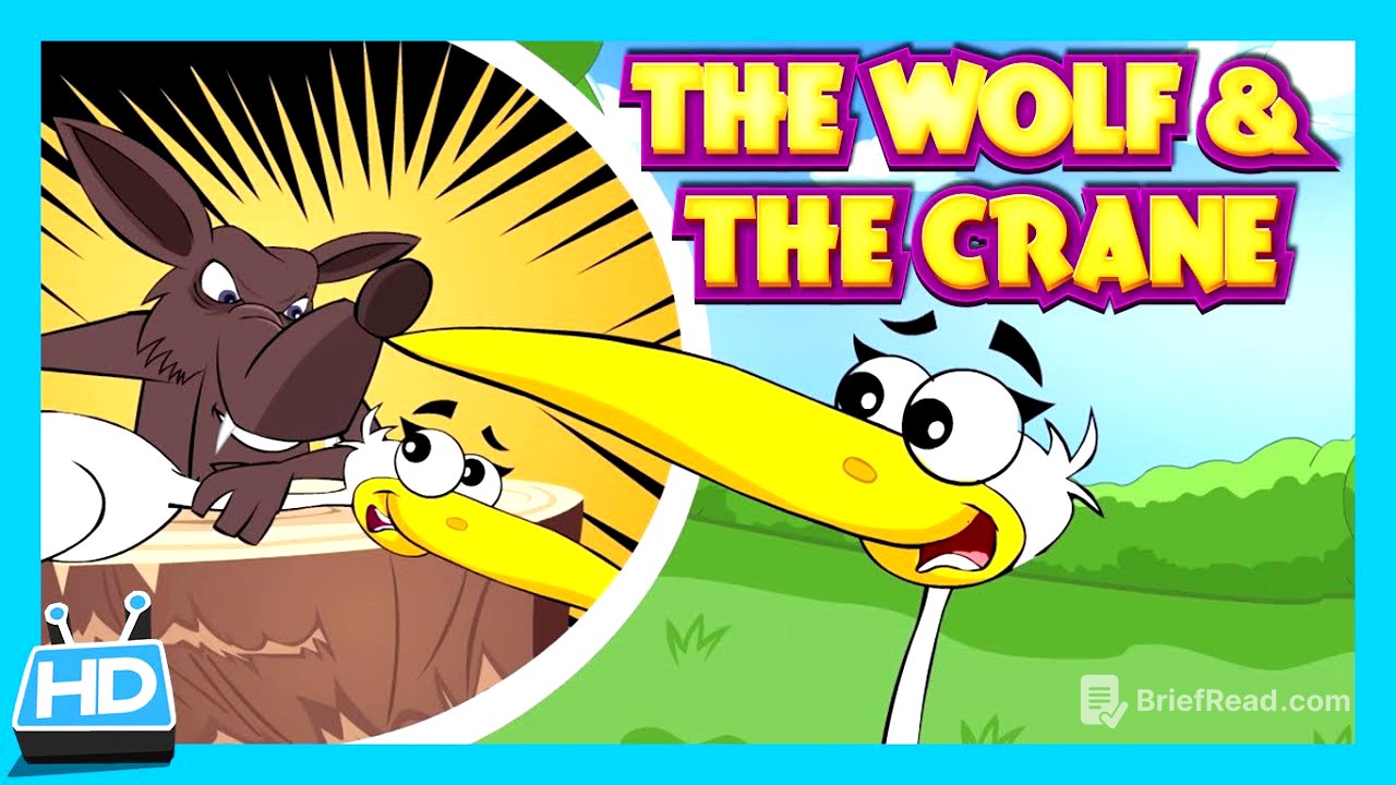 The Wolf and The Crane Story | Kids Short Story