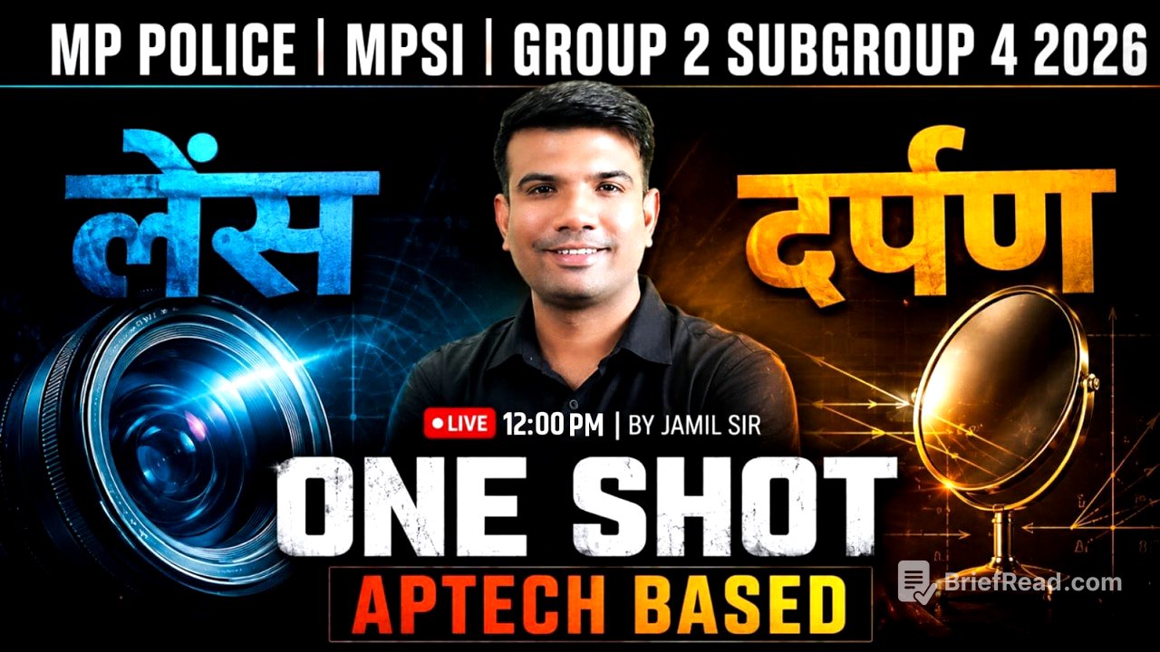 MP पुलिस कांस्टेबल 2026 | APTECH BASED LENS AND MIRROR (लेंस और दर्पण) SCIENCE  मैराथन  |